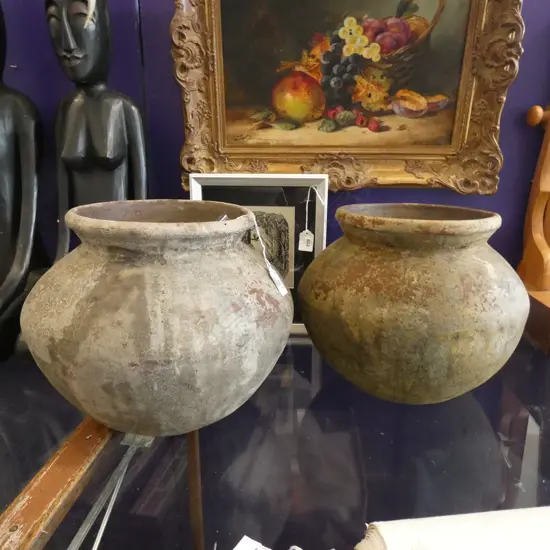 PR ORIENTAL TERRACOTTA POTS H.240mm