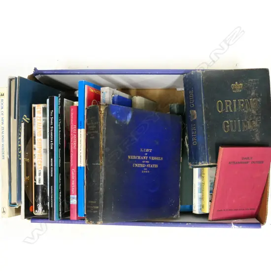 BOX MARITIME & SHIPPING LINE BOOKS