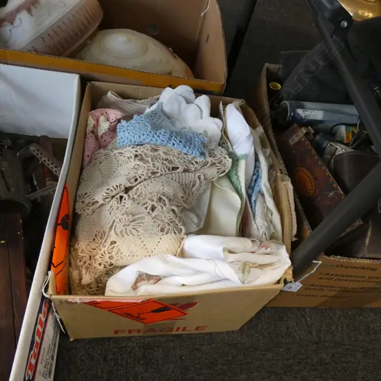 BOX LOT ASST. LINENS 