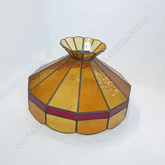 1970S PERIOD LEADLIGHT SHADE 