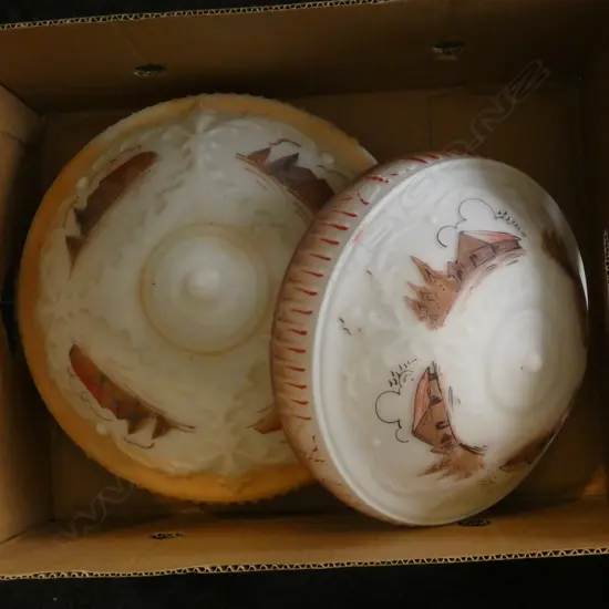 2 ART DECO LIGHT SHADES D340