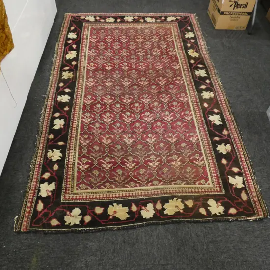 HAND KNOTTED WOOL PILE RUG...