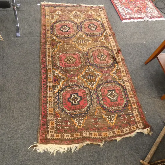 HAND KNOTTED ALL WOOL BALUCHI RUG...