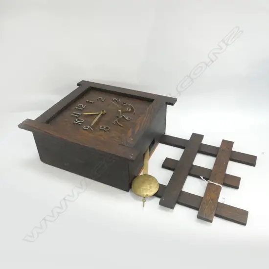 CRAFTSMAN STYLE WALL CLOCK 