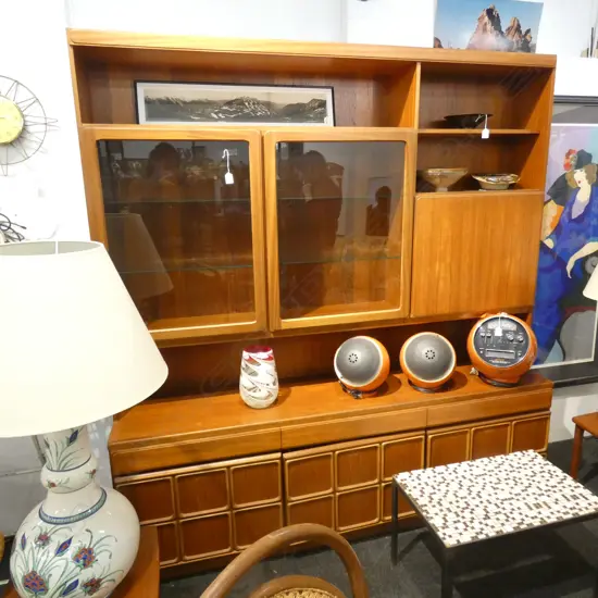 SCOTTISH 1970'S 'FURNITURE BY MCINTOSH' 2 PCE RETRO TEAK DRESSER UNIT...