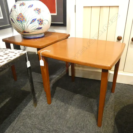2 MID CENTURY MAHOGANY TABLES  L600