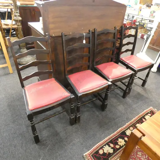 4 COUNTRY STYLE CHAIRS 