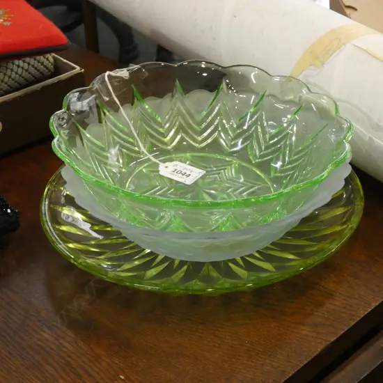 3 PCES DECO GLASS 250mm dia