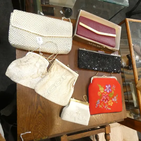 7 ASST. EVENING BAGS; OROTON ETC