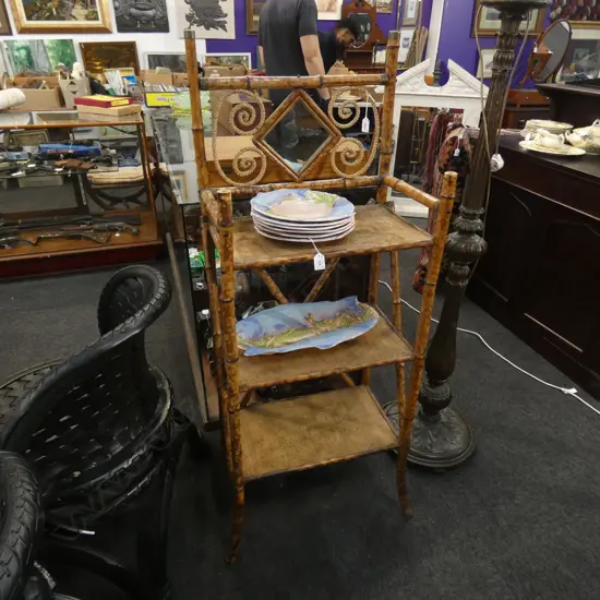 VICTORIAN BAMBOO WHATNOT