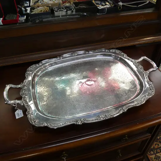 SILVER PLATE TRAY 620x400mm