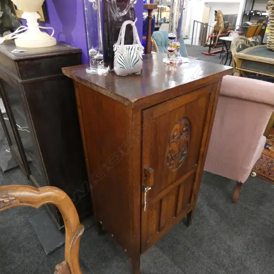 VINTAGE OAK CABINET H 990 MM