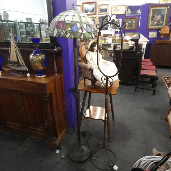 LEAD LIGHT STANDARD LAMP + METAL STAND H.1525mm