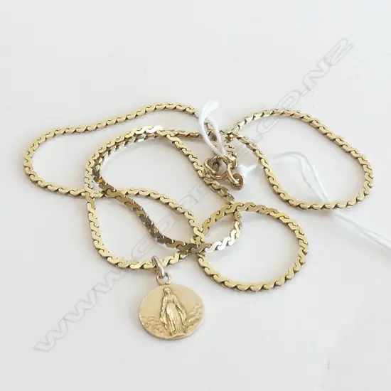 14CT GOLD NECKLACE 12.5 GRAMS 50CM