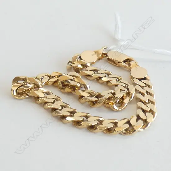 14CT GOLD CHAIN BRACELET 17.1 GRAMS