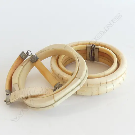 BAG 6 ASST VINTAGE IVORY BRACELETS & BANGLES