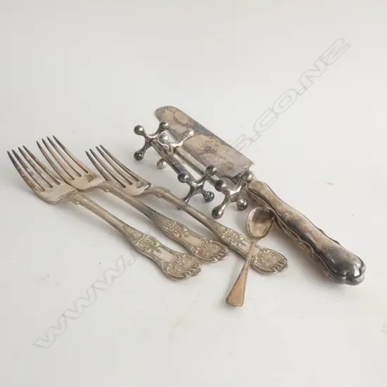 ASSORTED SILVER PLATE CUTLERY