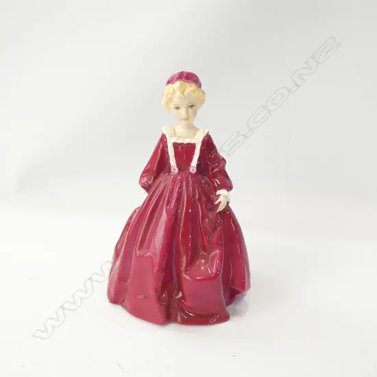 ROYAL WORCESTER FIGURINE "GRANDMOTHERS DRESS" H 170MM