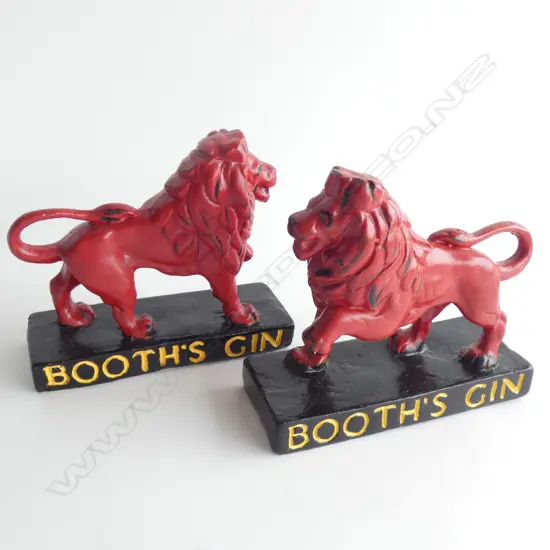 Pr Booths Gin ceramic lions