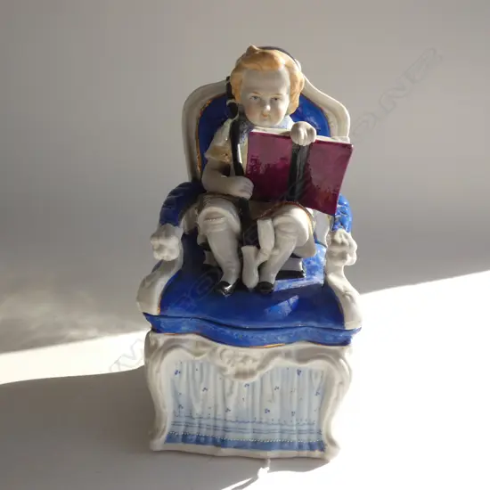A Flat back box - child on Master's chair