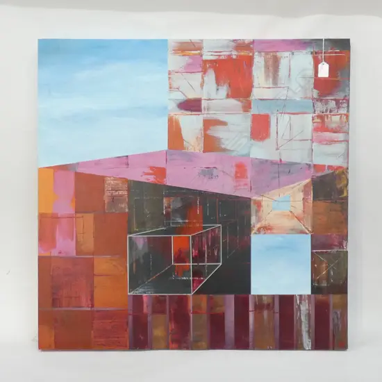 SHAPESHIFTER ? ABSTRACT ON CANVAS - ARTIST UNKNOWN 760 X 760MM