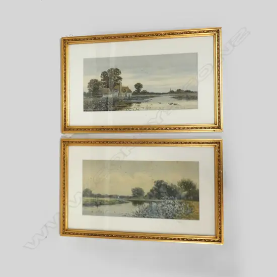 TWO WATERCOLOURS BY ROLF WINTER 360 X 170MM