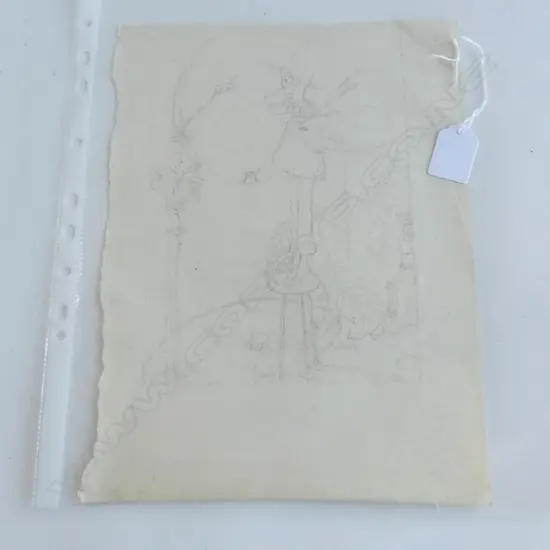 ANNE ANDERSON PENCIL DRAWING YOUNG GIRL PAINTING