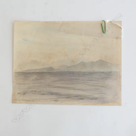H.L. RICHARDSON SKETCH COASTAL COAST OF SARDINIA 28th Jan 1939