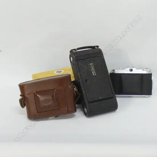 BOXED FOLDING VINTAGE CAMERA& 2 OTHERS