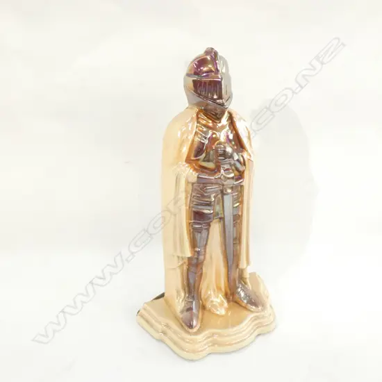 CAST IRON KNIGHT WITH LUSTRE ENAMEL FINISH H 380MM