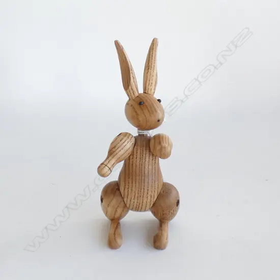 KAY BOJESEN STYLE WOODEN RABBIT H.180mm
