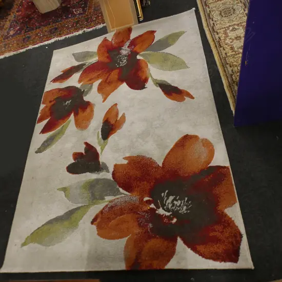 LARGE MACHINE KNOTTED RUG  2250MM X 1600MM