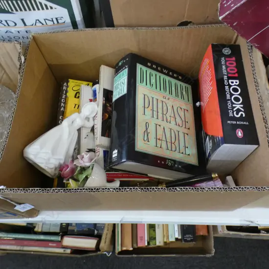BOX LOT BOOKS, ETC