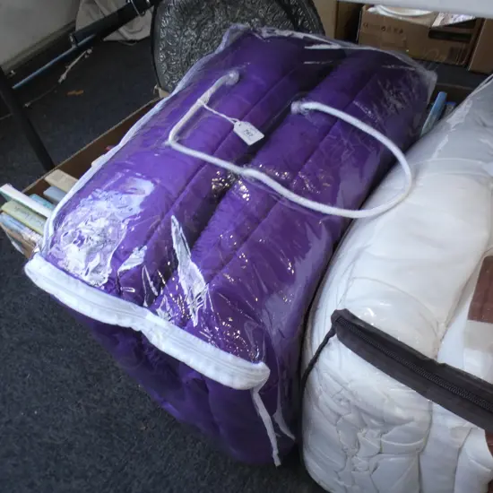 SUPER KING  PURPLE COMFORTER SET