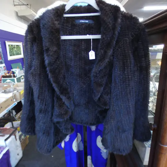 FUR JACKET - DARK CHOCOLATE