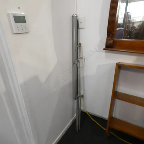 VINTAGE PROJECTOR SCREEN ON STAND