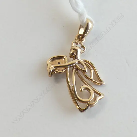 9CT GOLD ANGEL PENDANT 1.20gm