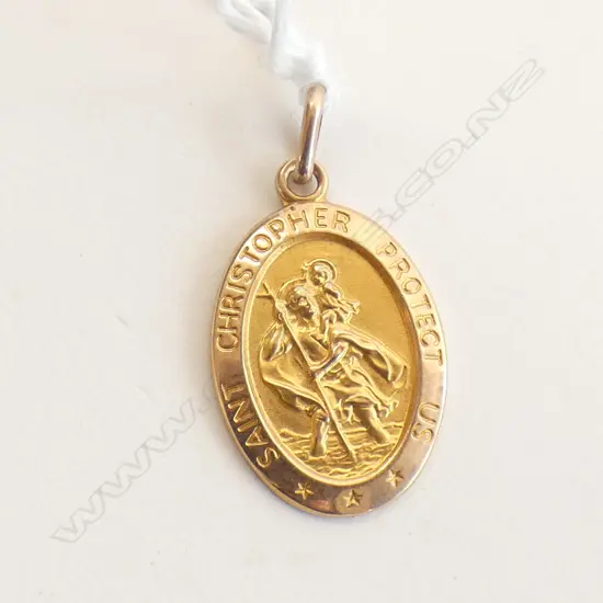 9CT GOLD ST CHRISTOPHER PENDANT 2.94gm