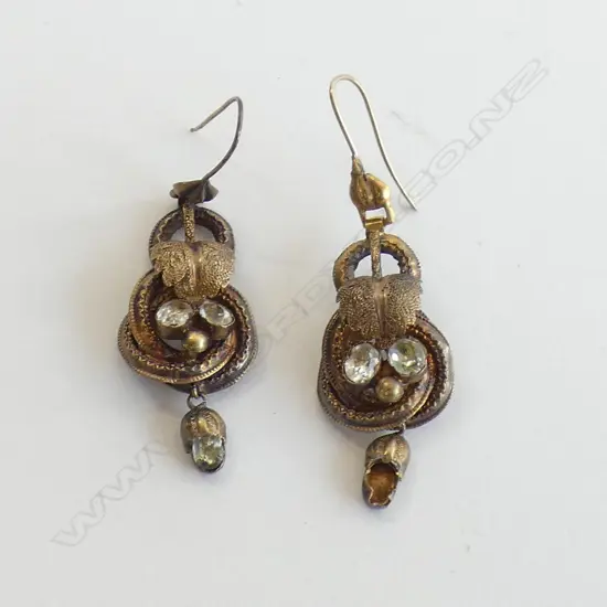 PR 19THC GOLD? DROP EARRINGS  AF