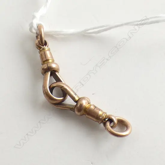 PR 9CT ROSE GOLD C1900 CHAIN CLIPS 4gms  'DOG' TYPE