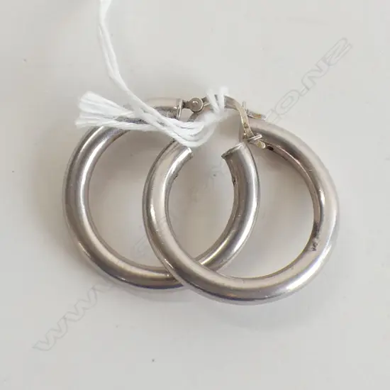 PR SILVER HOOP EARRINGS Dia.30mm