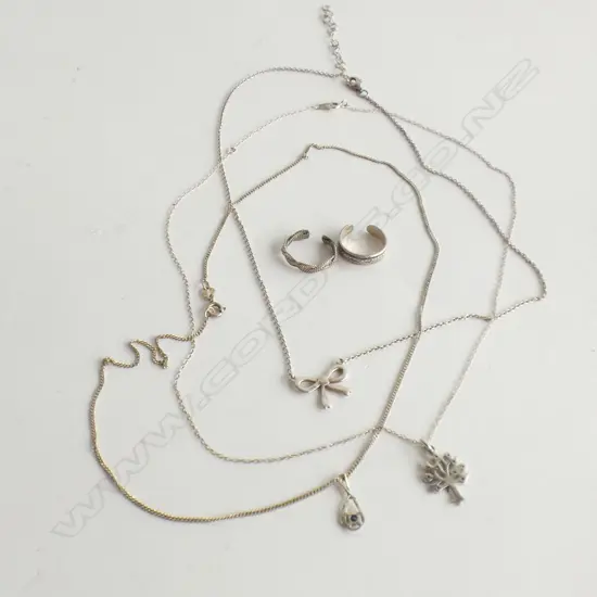 ASSTD SILVER PENDANTS/CHAINS/TOE RINGS