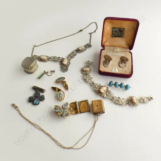 ASST COSTUME JEWELLERY VINATGE ETC