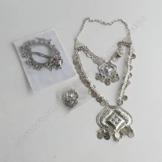 TWO SETS OF TRIBAL COSTUME JEWELLERY