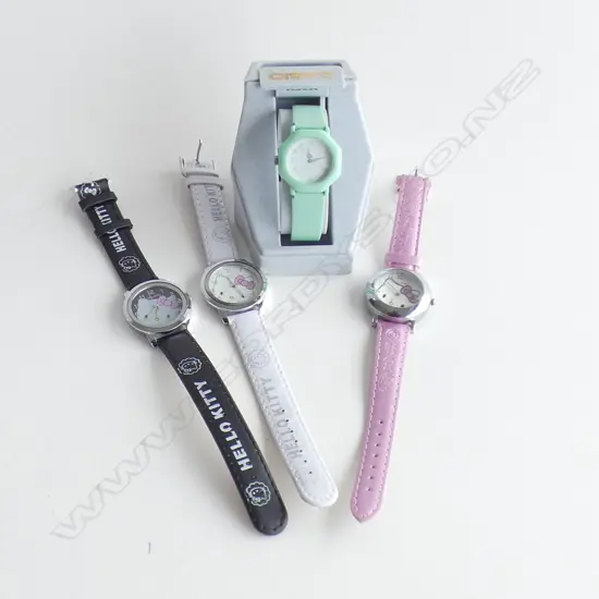 3 HELLO KITTY WATCHES & REMIX WATCH