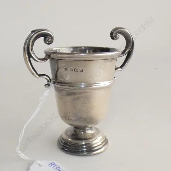 STG SILVER TROPHY CUP HALLMARKED H. 90MM 65 GRAMS