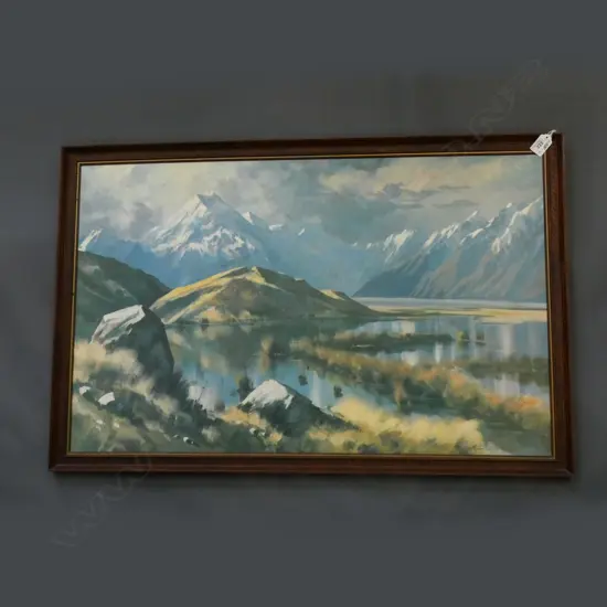ASTON GREATHEAD, 'NOR-WEST SKY LATE AFTERNOON-MT COOK', LTD ED PRINT 39/275, 810 x 510mm