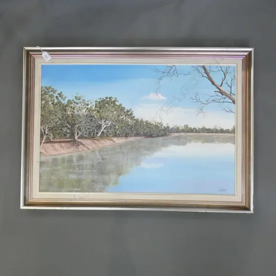 JOHN PATRICK DYNON 'DARLING RIVER' OIL 500x745mm