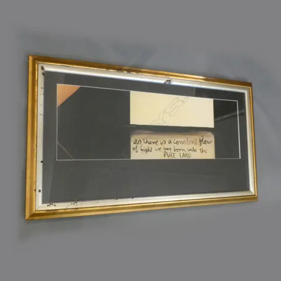 COLIN MCCAHON FRAMED PRINT 'AS THERE IS A CONSTANT FLOW OF LIGHT...'