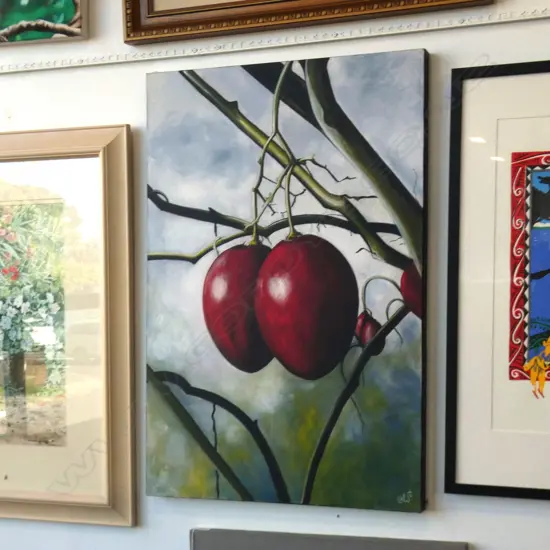 JULIE WHYMAN 'TAMARILLOS' ACRYLIC 2010 915x610mm